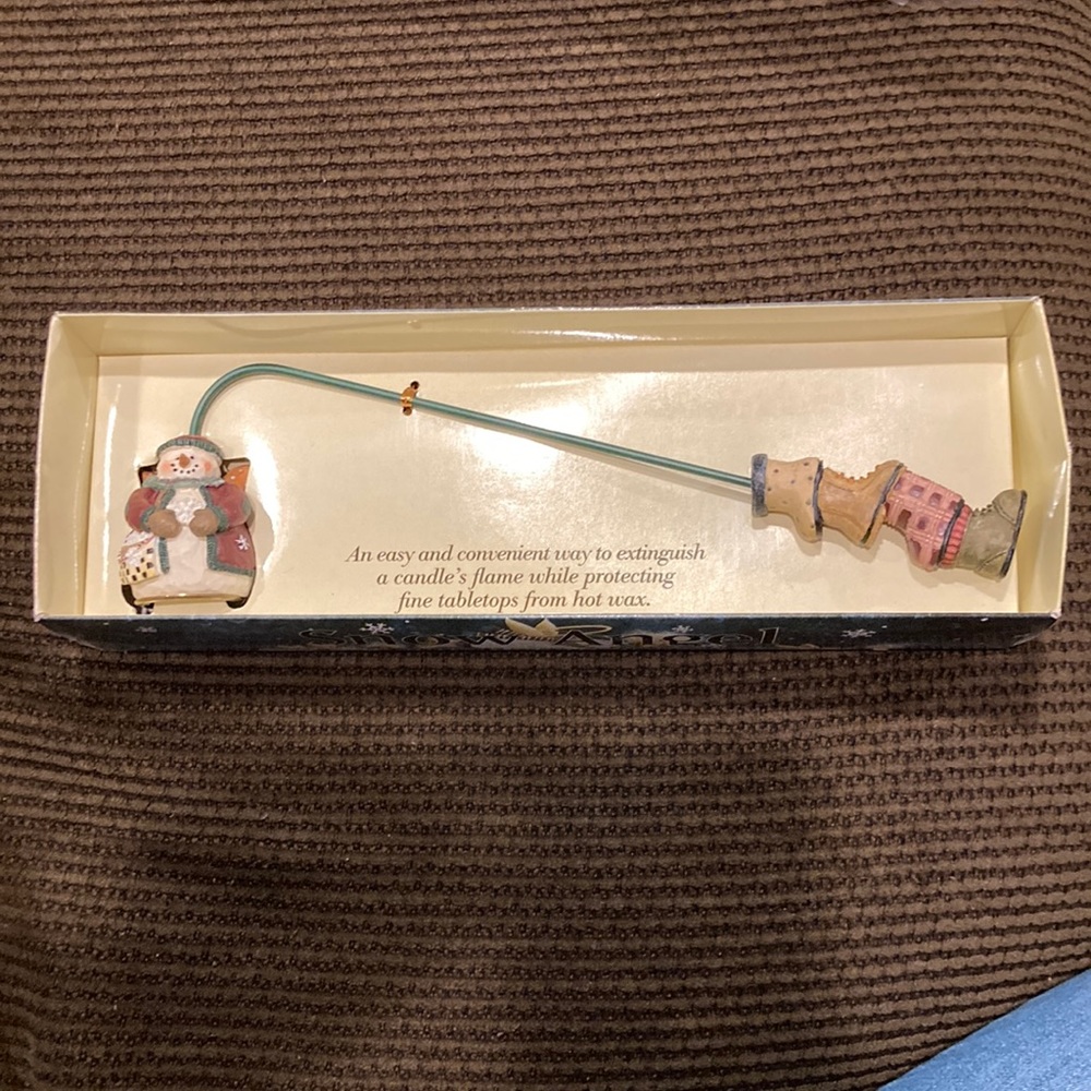 Vintage Debbie Mumm 2000 Snow Angel Candle Snuffer. New condition